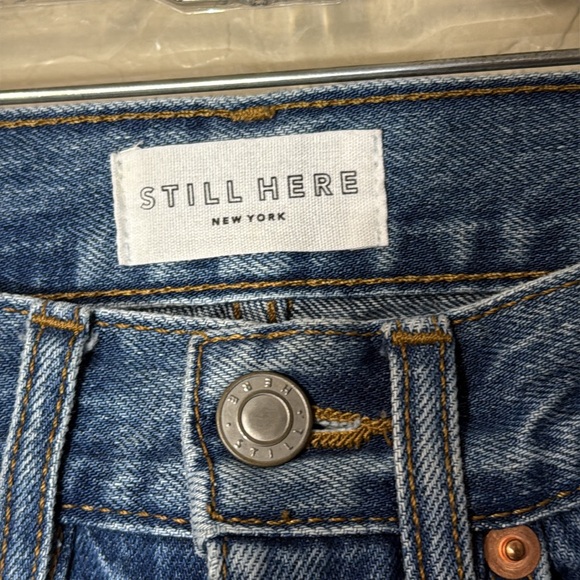 Still Here Cowgirl Women's Blue Straight Leg Jeans - Picture 5 of 11